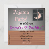 Invitations mignonnes de filles de sommeil de (Dos)