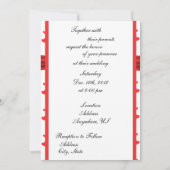 Invitations mignonnes de mariage de jeune mariée (Dos)