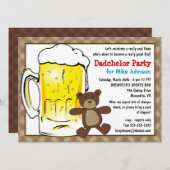 Invitations mignonnes de partie de Dadchelor - (Devant / Derrière)