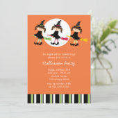 Invitations mignonnes de partie de Halloween de (Debout devant)