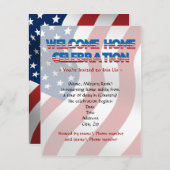 Invitations militaires à la maison bienvenues (Devant / Derrière)