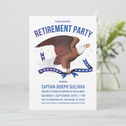 Invitations militaires à la retraite| Aigle (Debout devant)