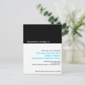 Invitations minimalistes 40e anniversaire (Debout devant)