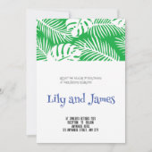 Invitations minimalistes au mariage des fleurs (Devant)