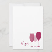 Invitations minimalistes de dégustation de vin (Dos)