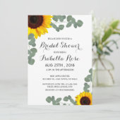 Invitations minimalistes de douche nuptiale tourne (Debout devant)