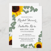 Invitations minimalistes de douche nuptiale tourne (Devant / Derrière)