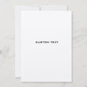 Invitations minimalistes de douches nuptiales (Dos)