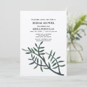 Invitations minimalistes de douches nuptiales (Debout devant)