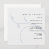 Invitations minimalistes et modernes de douche nup (Devant / Derrière)