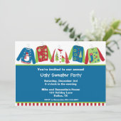Invitations moches de Noël Sweater Party (Debout devant)