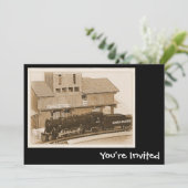 Invitations modèles de train (Debout devant)