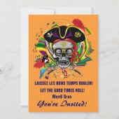 Invitations Modèles Mardi Gras (Devant)