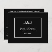 Invitations modernes à l'occasion d'une répétition (Devant / Derrière)