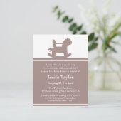 Invitations modernes de baby shower de cheval de (Debout devant)