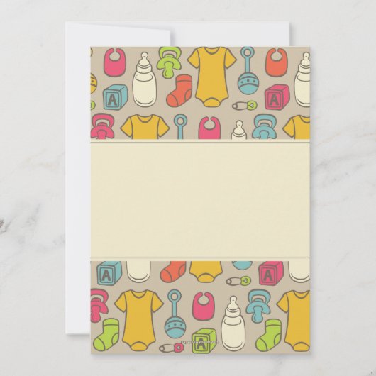 Invitations modernes de baby shower de vitesse de (Devant)