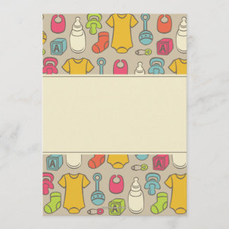 Invitations modernes de baby shower de vitesse de