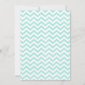 Invitations modernes de douche nuptiale Chevron (Dos)