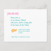 Invitations modernes de douche - Oh Ouais Baby! (Dos)