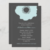 Invitations modernes de douches nuptiales de pavot (Devant / Derrière)