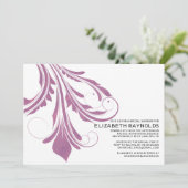 Invitations modernes de douches nuptiales florissa (Debout devant)