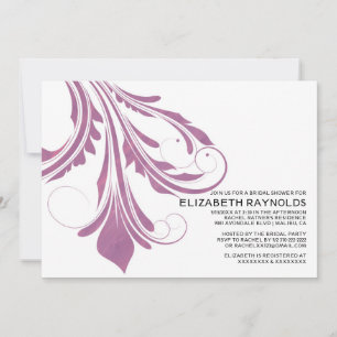 Invitations modernes de douches nuptiales florissa