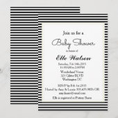 Invitations modernes de douches pour bébés, bande (Devant / Derrière)