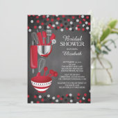 Invitations modernes de Fête de la mariée de (Debout devant)