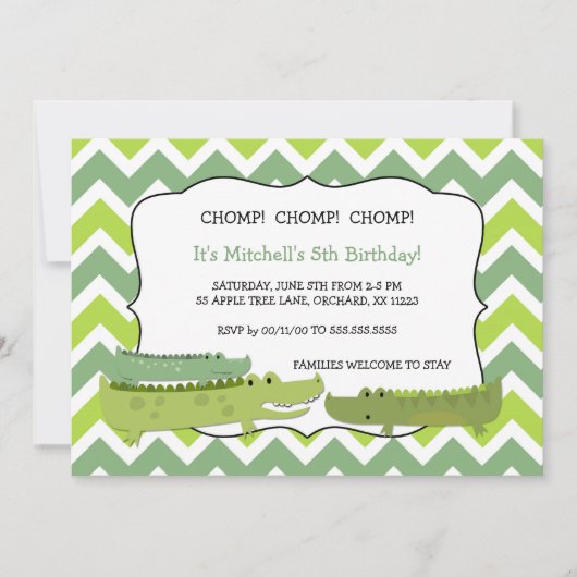 invitations modernes de la fête d'anniversaire de  (Devant)