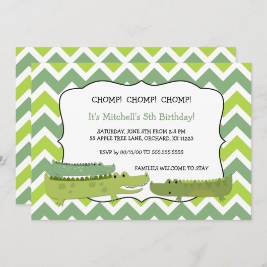 invitations modernes de la fête d'anniversaire de  (Devant / Derrière)