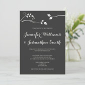 Invitations modernes de mariage de branche de (Debout devant)