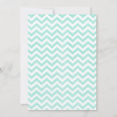 Invitations modernes de mariage de Chevron (Dos)