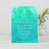 Invitations modernes de mariage de destination de (Debout devant)