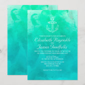 Invitations modernes de mariage de destination de (Devant / Derrière)