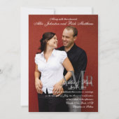 Invitations modernes de mariage de photo de (Devant)