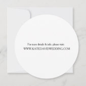Invitations modernes de mariage de rétro disque (Dos)