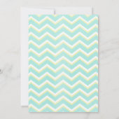 Invitations modernes de mariage de zigzag (Dos)