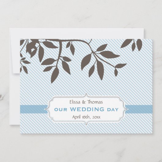 INVITATIONS MODERNES DE MARIAGE :: fin 5L (Devant)