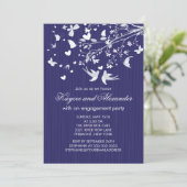 Invitations modernes de partie de fiançailles (Debout devant)