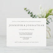 Invitations modernes de répétition grise et blanch (Debout devant)