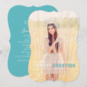 Invitations modernes d'obtention du diplôme (Devant / Derrière)