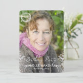 Invitations modernes élégantes d'anniversaire de (Debout devant)