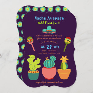 Invitations modernes mexicaines FIESTA Invitations