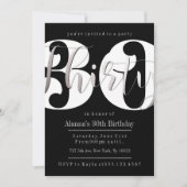 Invitations modernes pour le 30e anniversaire (Devant)