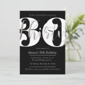 Invitations modernes pour le 30e anniversaire (Debout devant)
