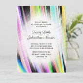 Invitations modernes Rainbow Art Wedding (Debout devant)