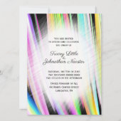 Invitations modernes Rainbow Art Wedding (Devant)