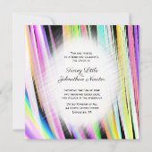 Invitations modernes Rainbow Art Wedding (Devant)