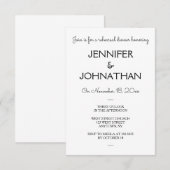 Invitations modernes simples de dîner de (Devant / Derrière)