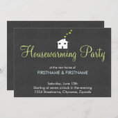 Invitations modernes simples de partie de (Devant / Derrière)